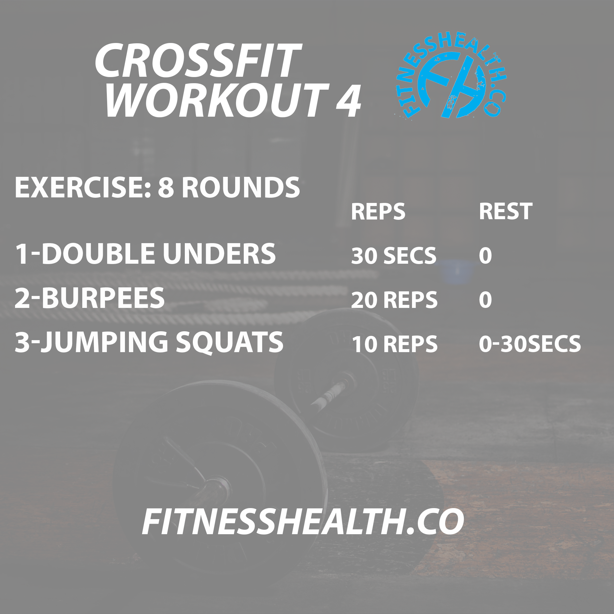 CrossFit Workout 4 30 minutes Fitness Health