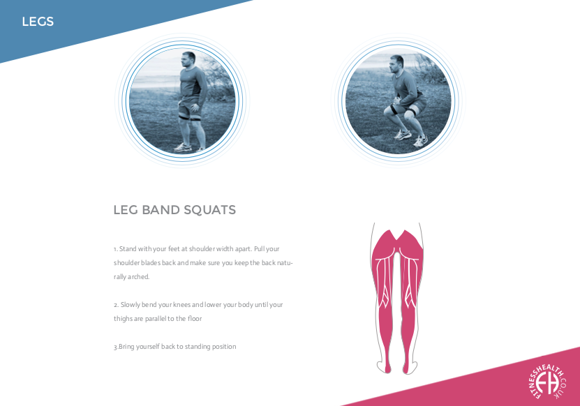 LEG BAND SQUATS - Fitness Health 