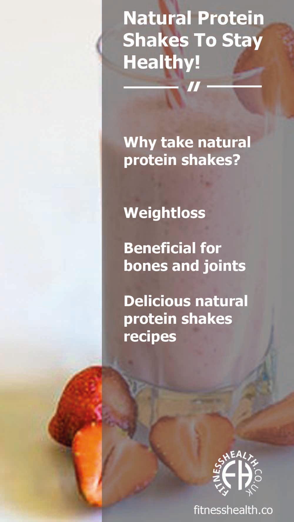 Natural Protein Shakes To Stay Healthy! - Fitness Health
