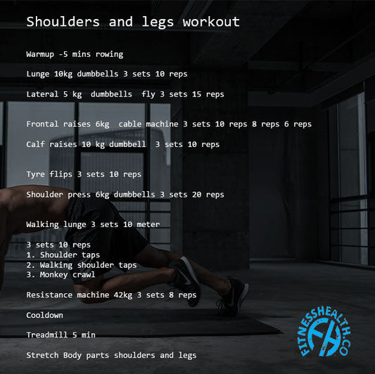Shoulders and legs workout - Fitness Health 