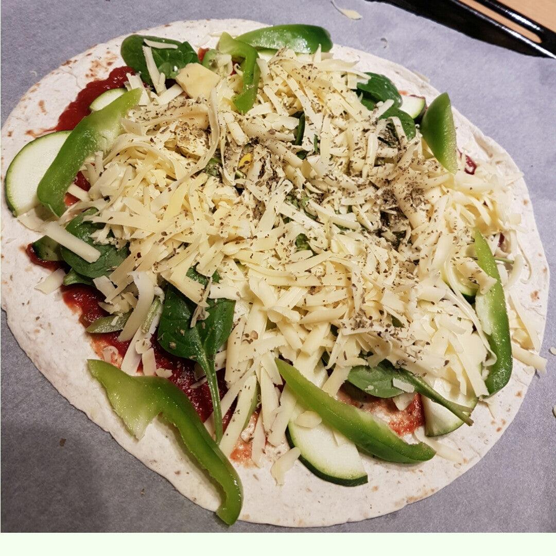 Spinach tortilla pizza - Fitness Health