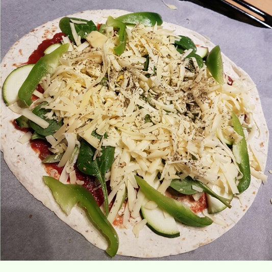 Spinach tortilla pizza - Fitness Health
