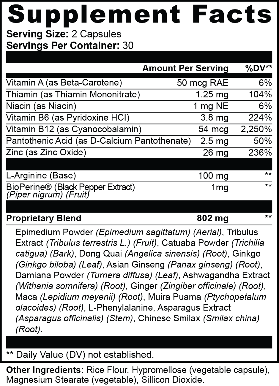 Female Enhancement Formula - 15 Herbs + Vitamins - Energy + Balance Support *