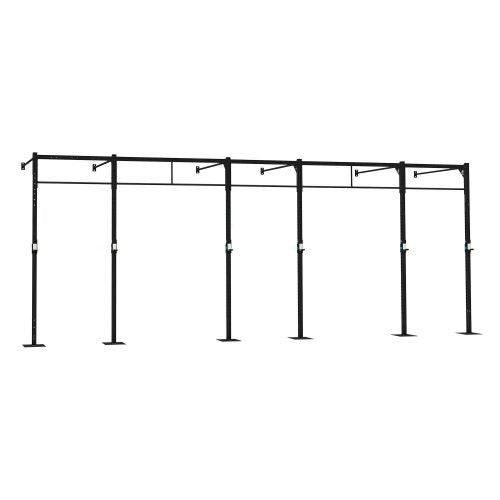 3 Station Squat Rig + 2 Extensions Wall Mounted - Fitness Health