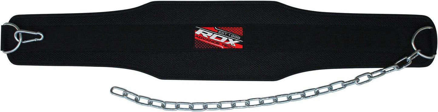 Dip (Dipping) Belt with Chain Back Support RDX 4DP - Fitness Health