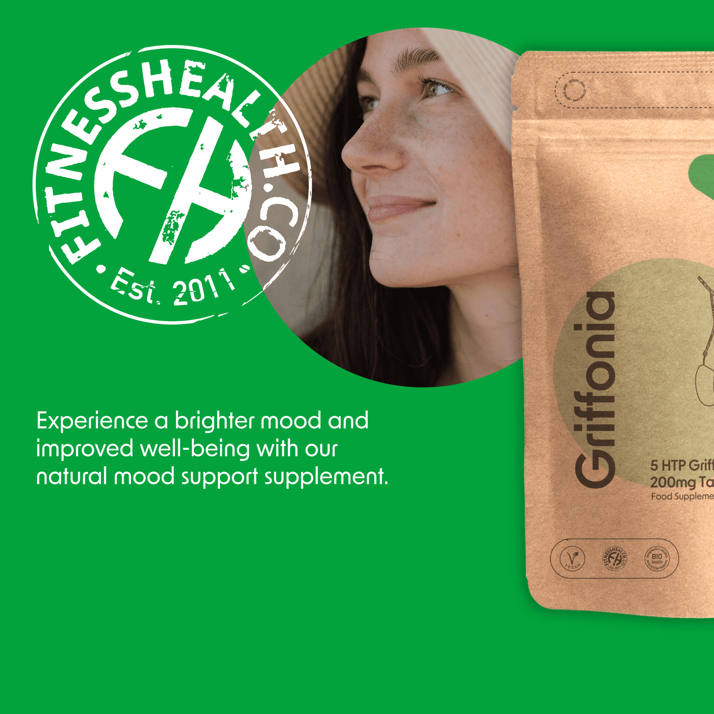 5 HTP Griffonia Seed Extract 200mg Tablets - Fitness Health