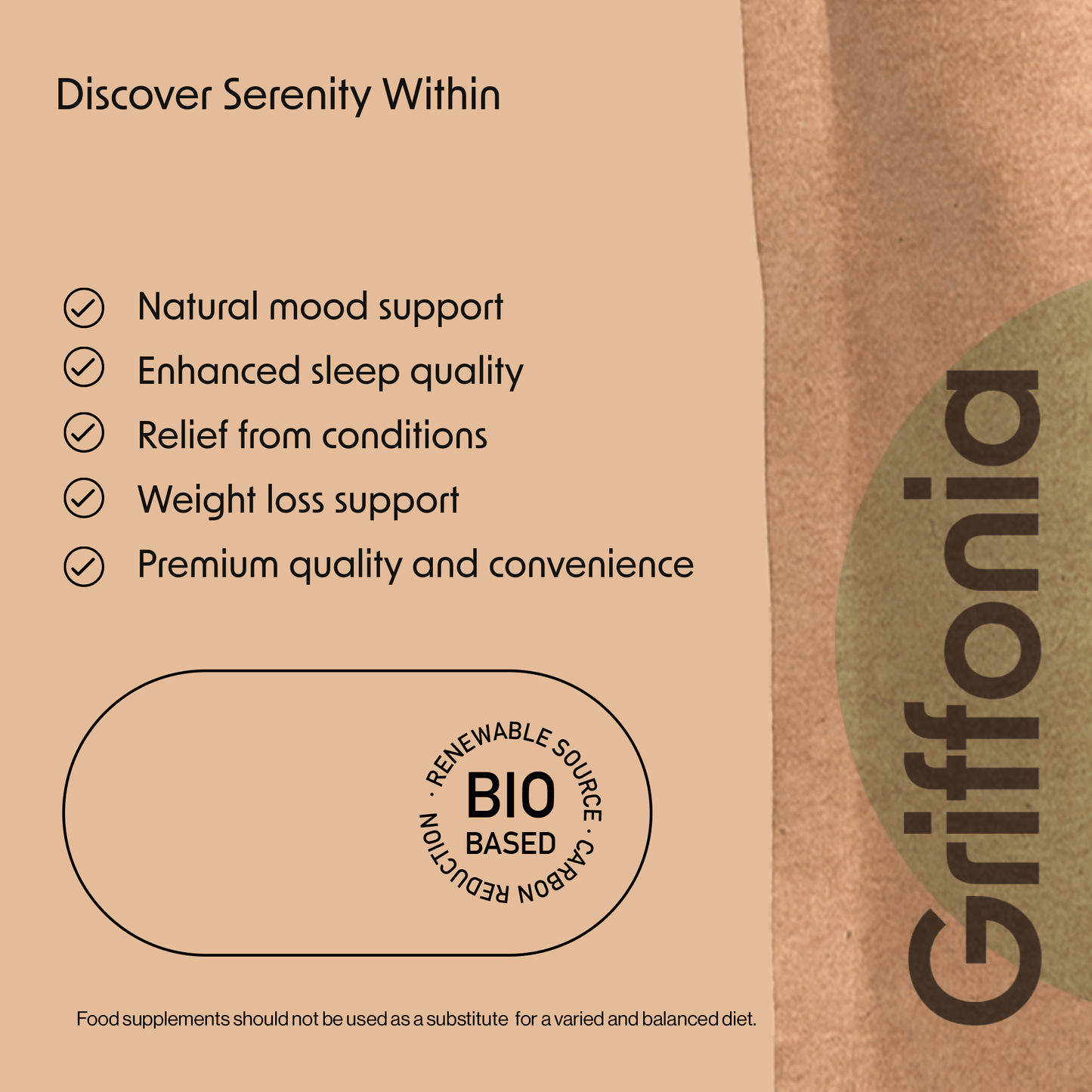 5 HTP Griffonia Seed Extract 200mg Tablets - Fitness Health