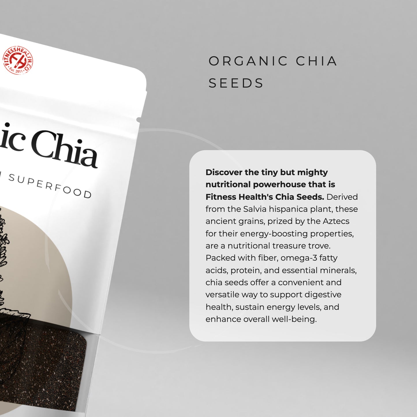 Organic Chia Seeds Raw Whole Chia
