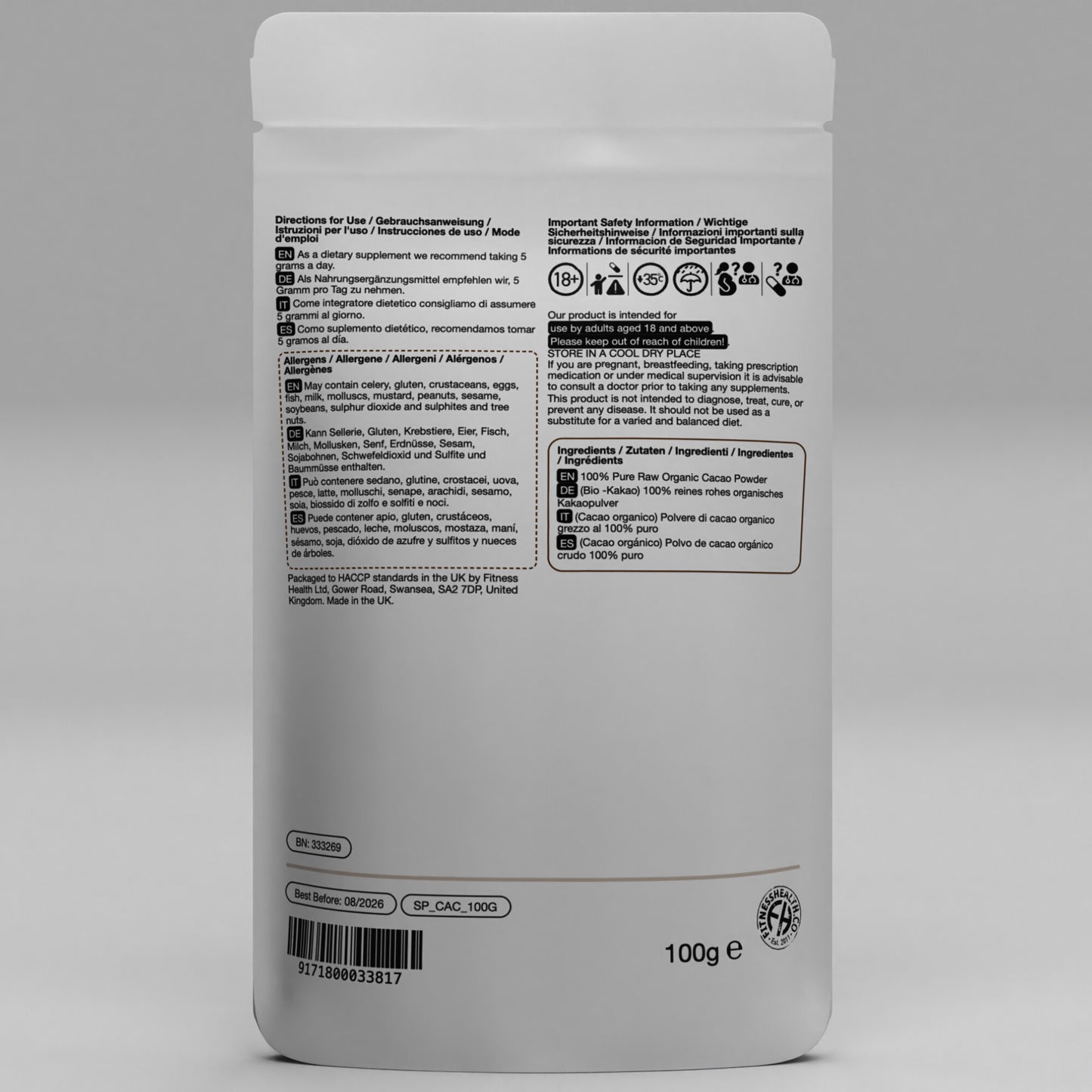 Organic Raw Cacao Powder