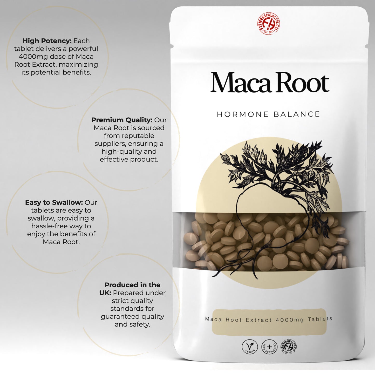 Maca Root Extract 4000mg Tablets