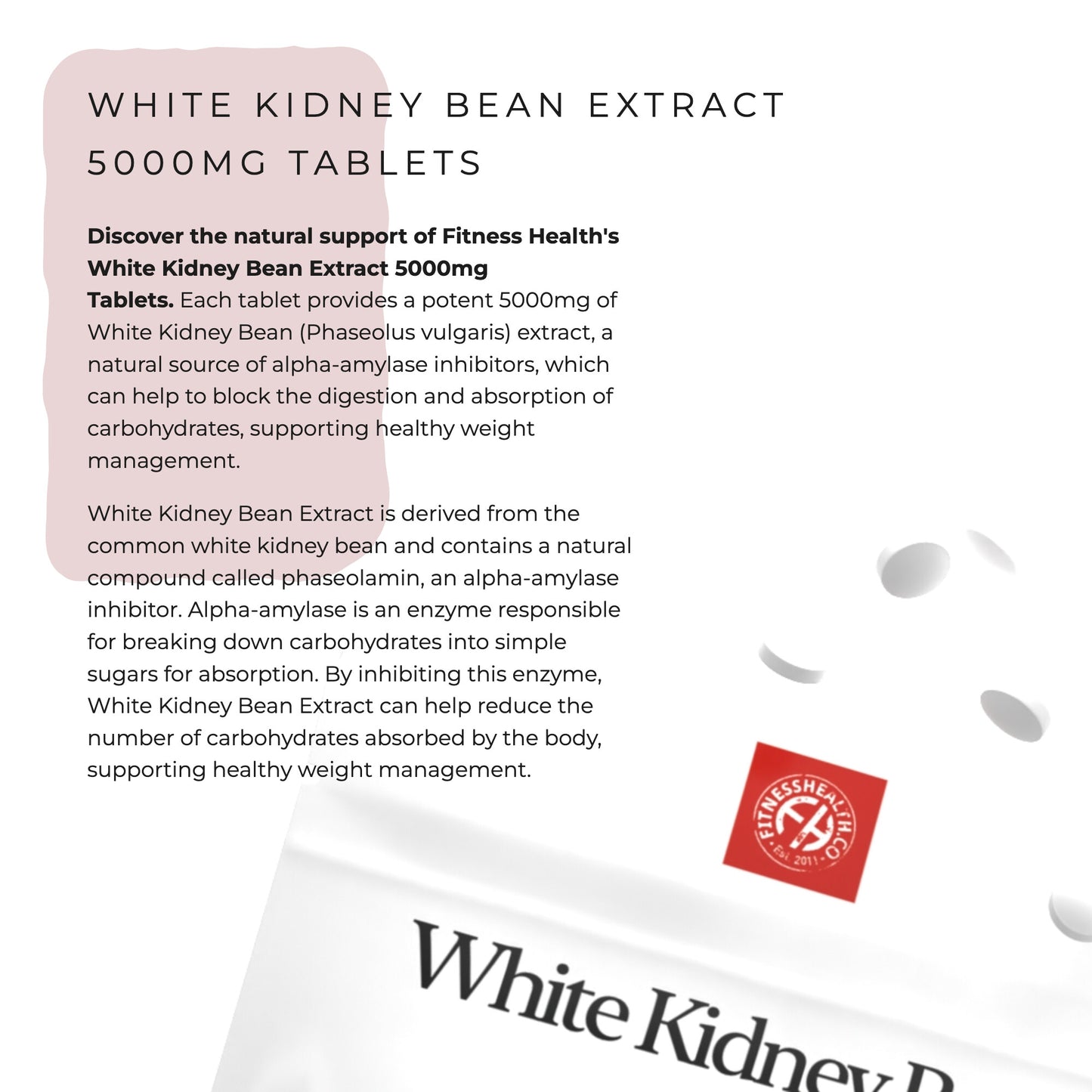 Carb Blocker Tablets - White Kidney Bean Extract