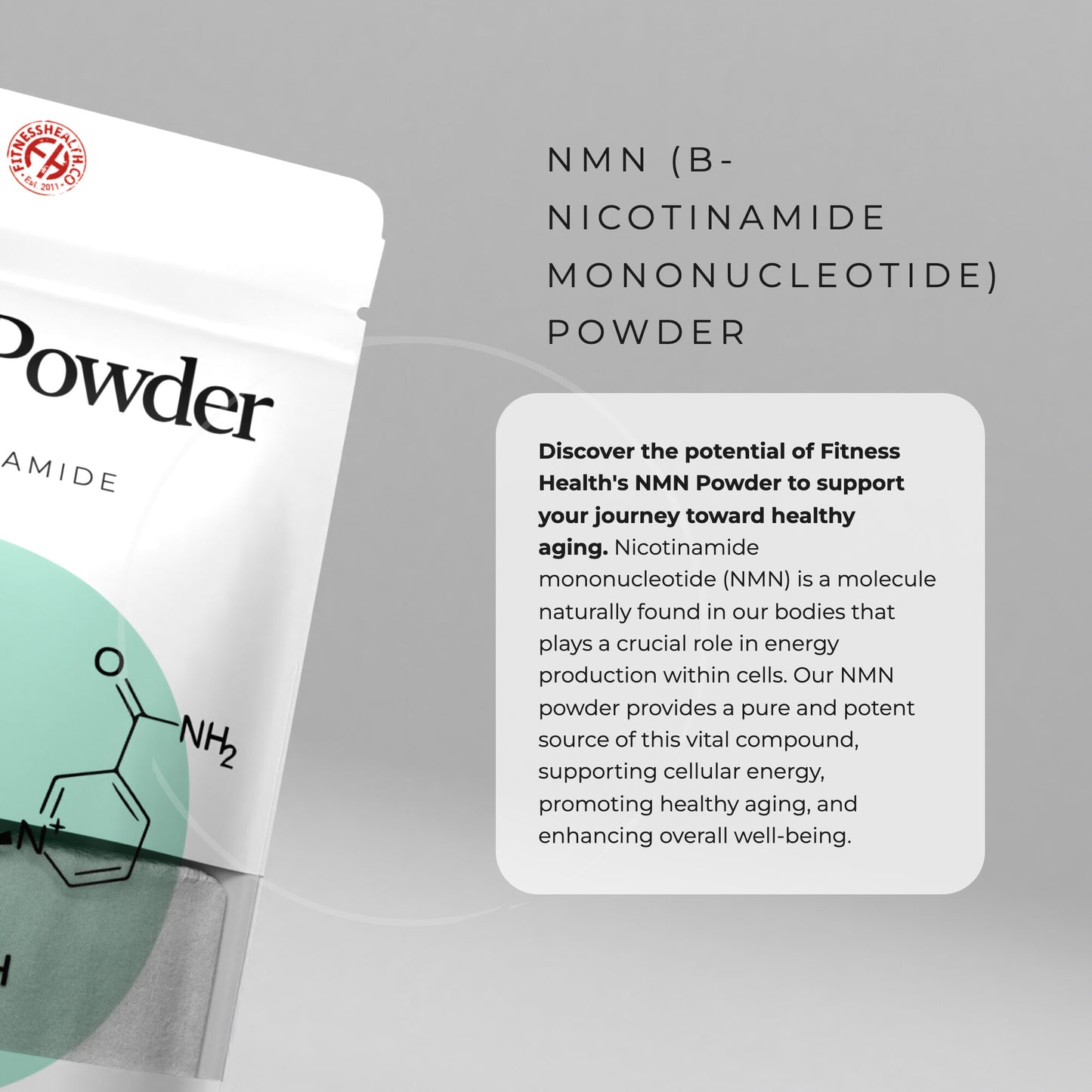 NMN Anti-Aging Powder - Cellular Health Support Adults 40+