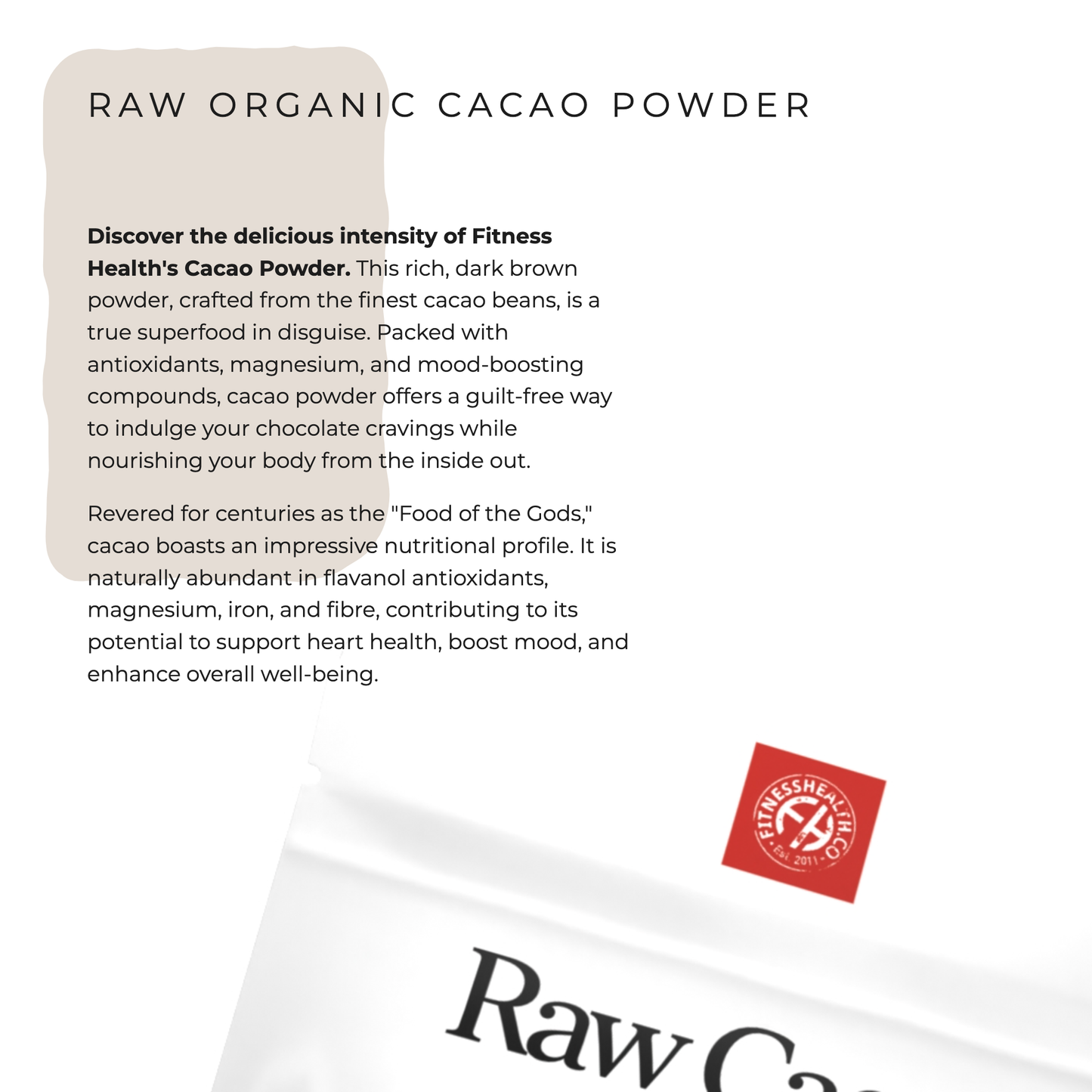 Organic Raw Cacao Powder