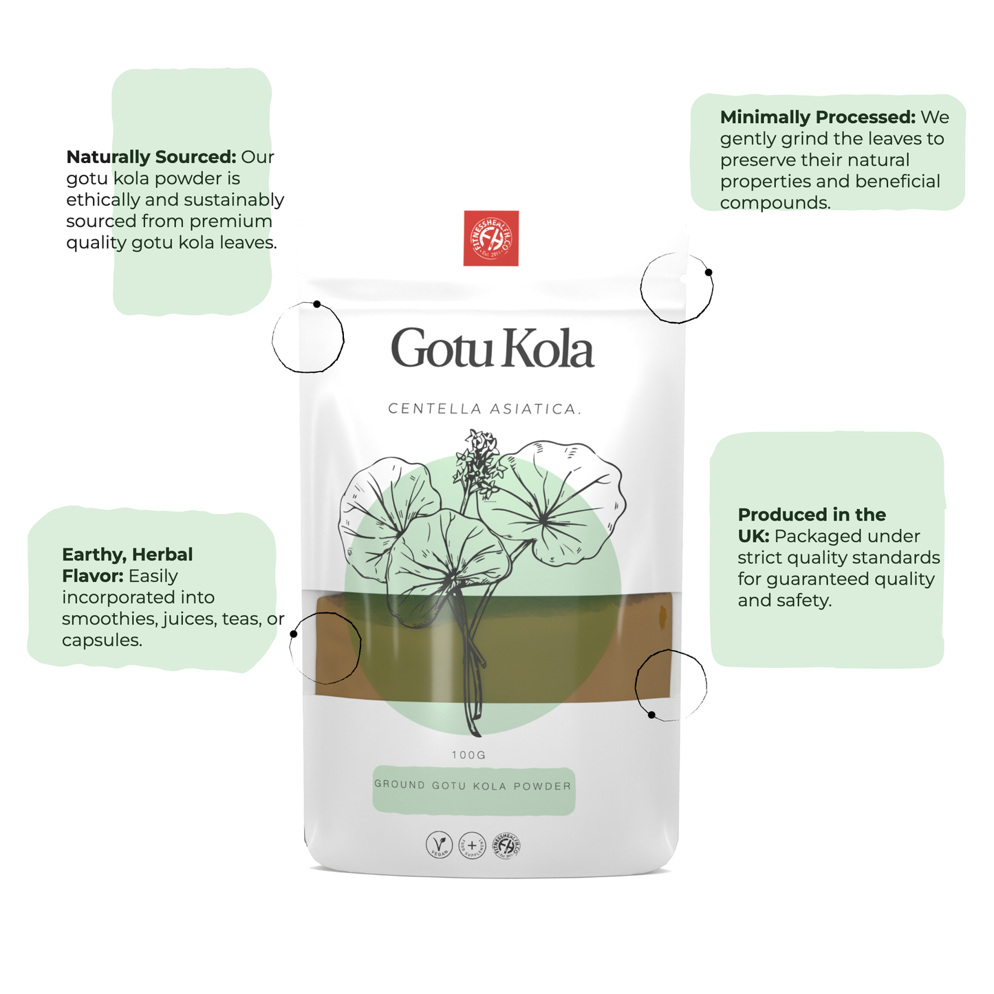 Gotu Kola Ground Powder