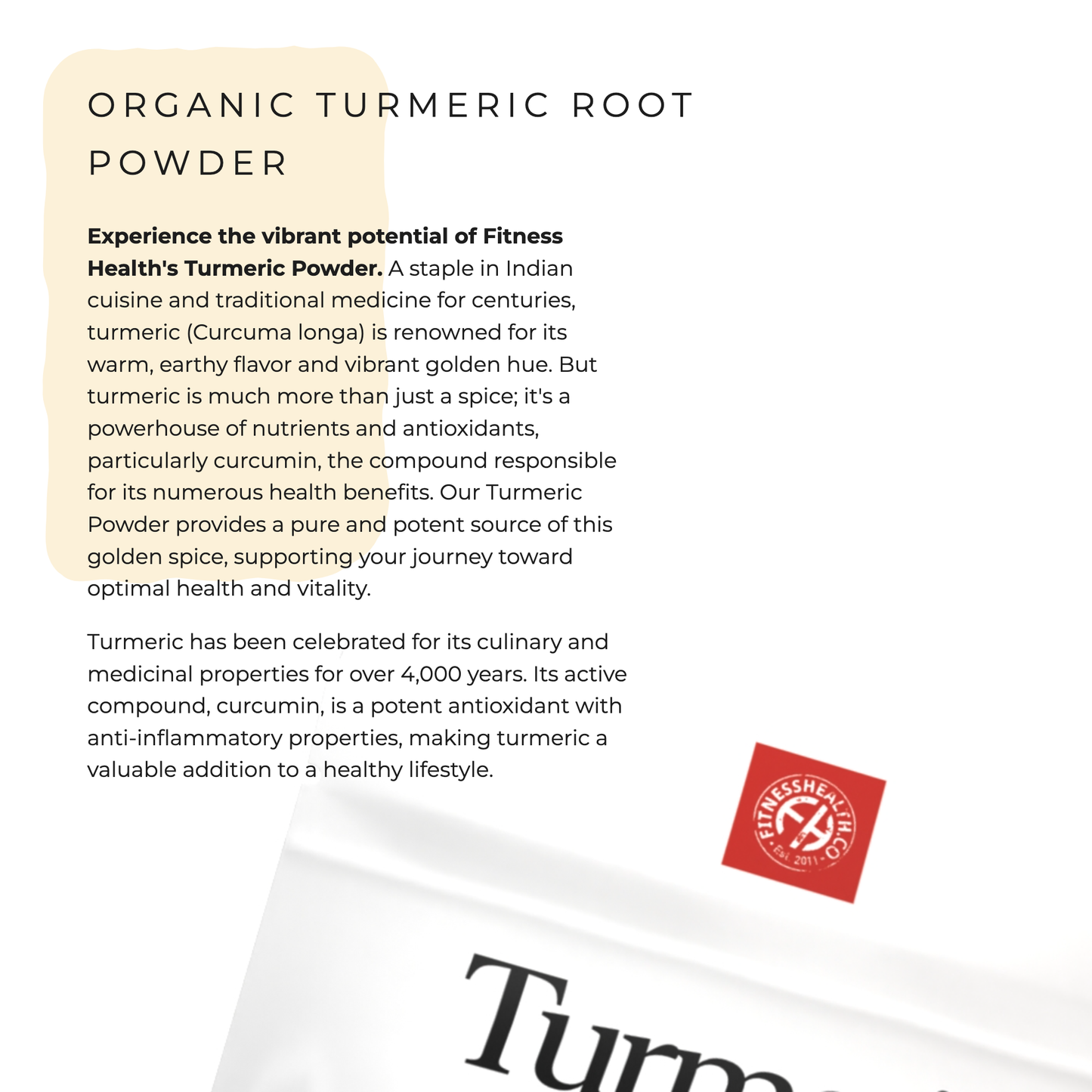 Organic Turmeric Root Powder
