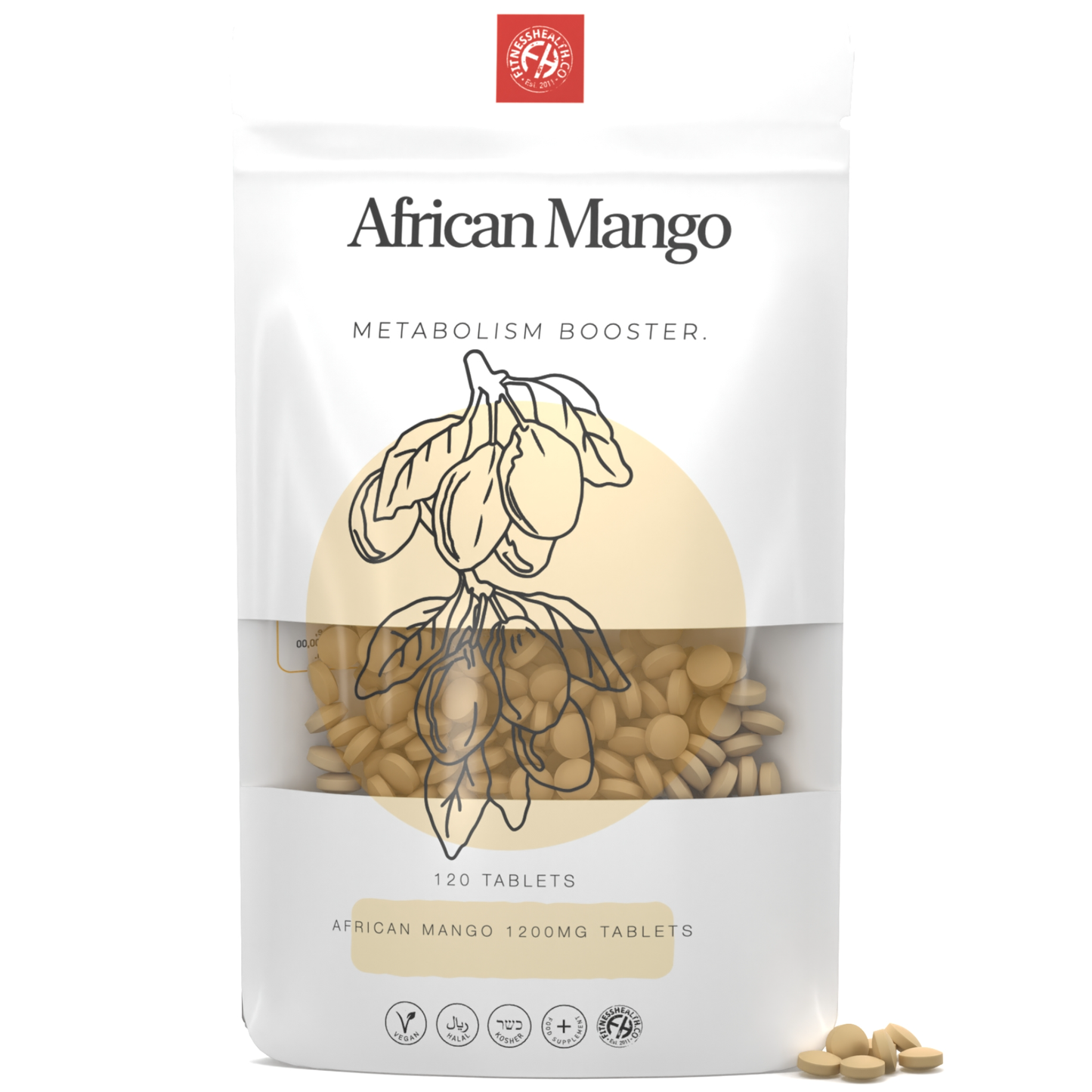 African Mango Extract 1200mg Tablets - Natural Formula
