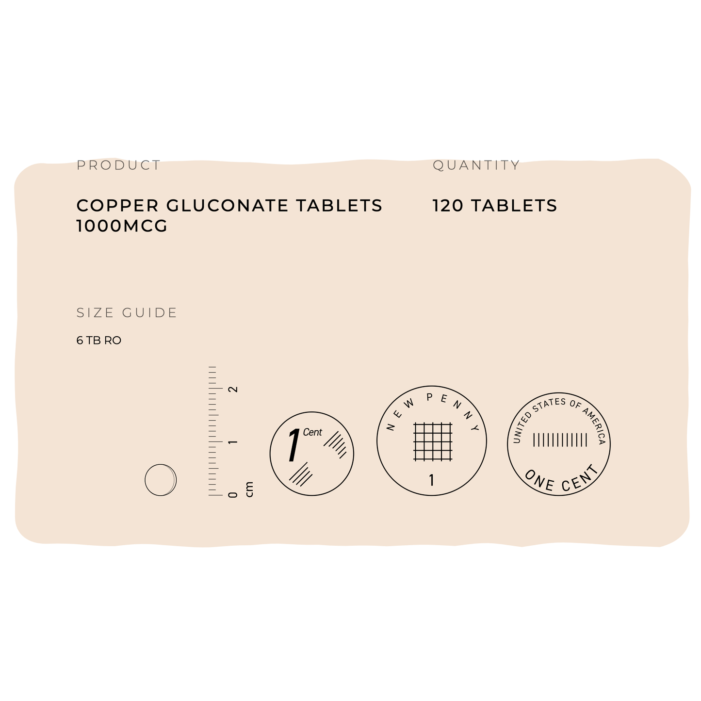Copper Gluconate Tablets 1000mcg