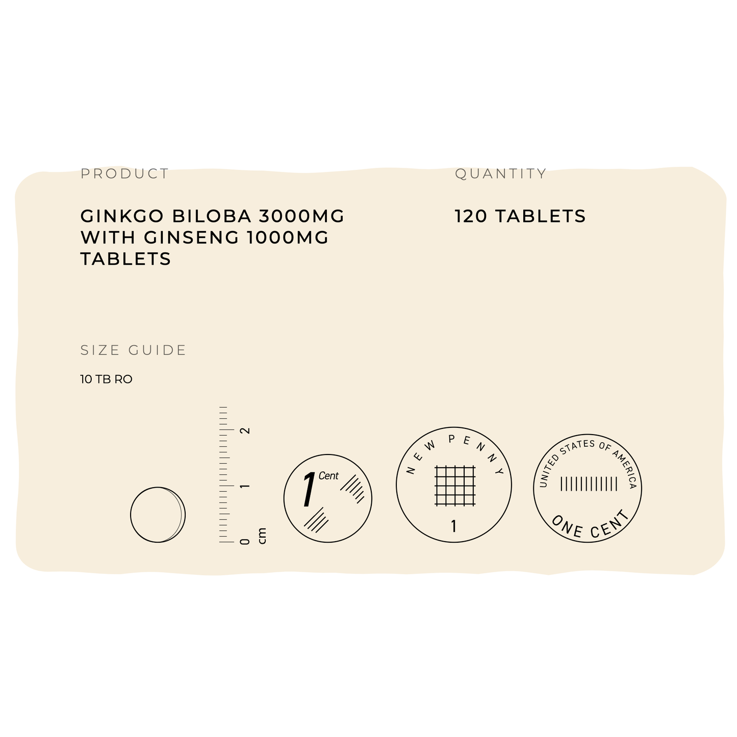 Cognitive & Energy Support - Ginkgo Biloba 3000mg with Ginseng 1000mg Tablets