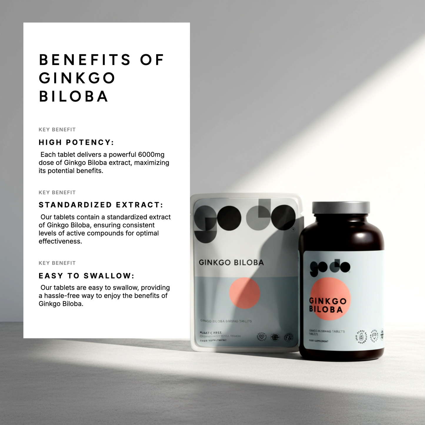 Ginkgo Biloba 6000mg tablets