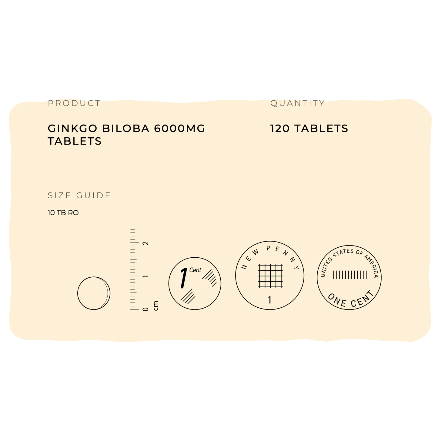 Ginkgo Biloba 6000mg tablets