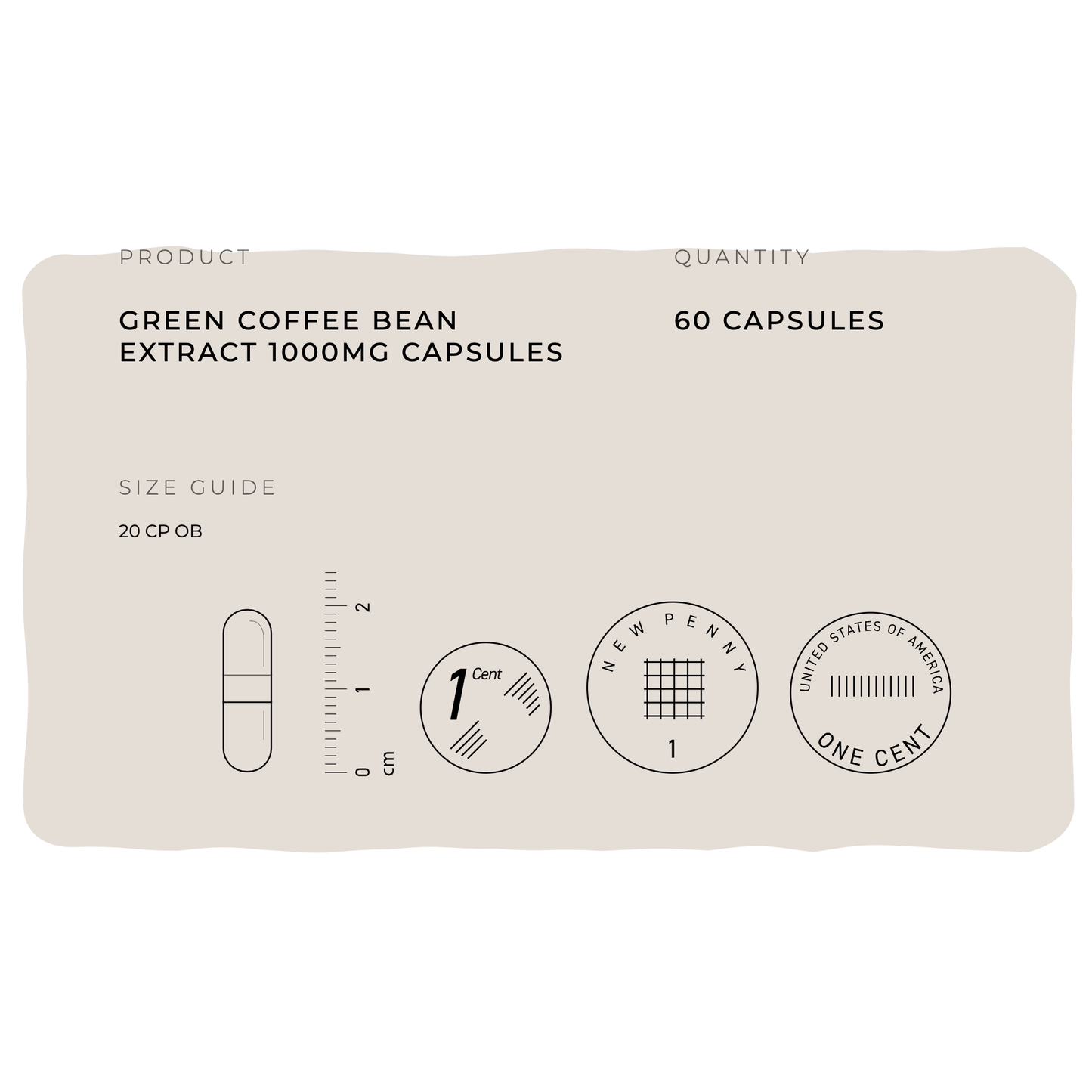 Green Coffee Bean Extract 1000mg Capsules -  Natural Herbal Formula