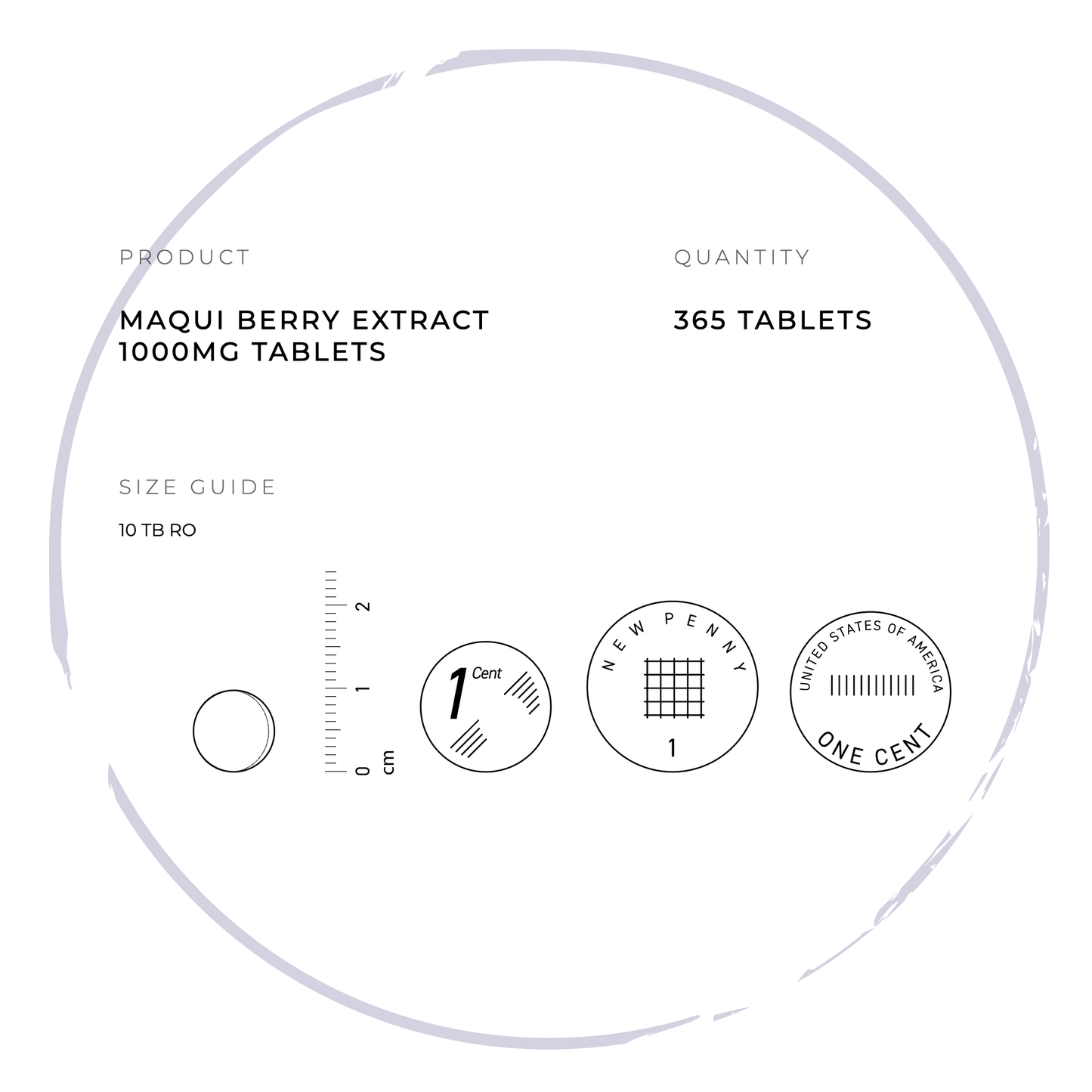 Antioxidant & Immune Support - Maqui Berry Extract 1000mg Tablets