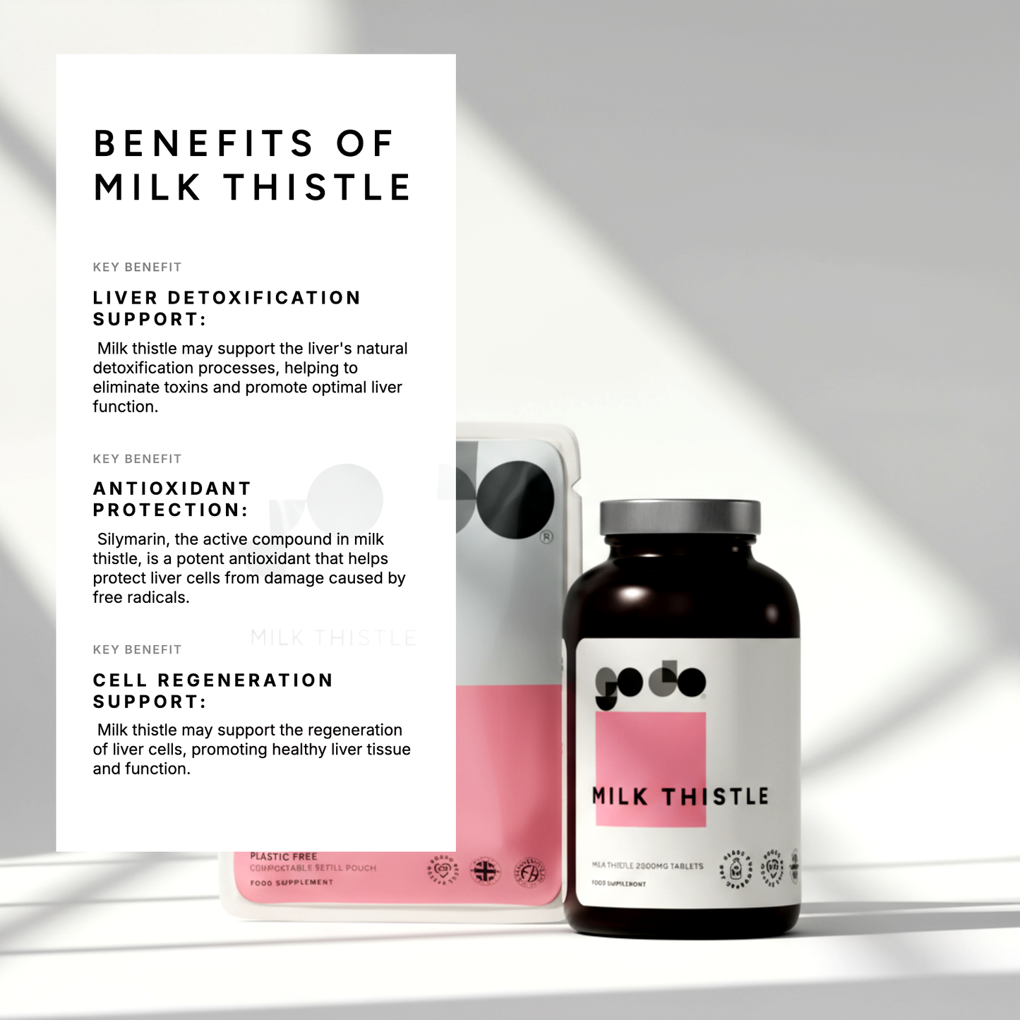 Detox Support - Milk Thistle Seed Extract 2000mg Tablets