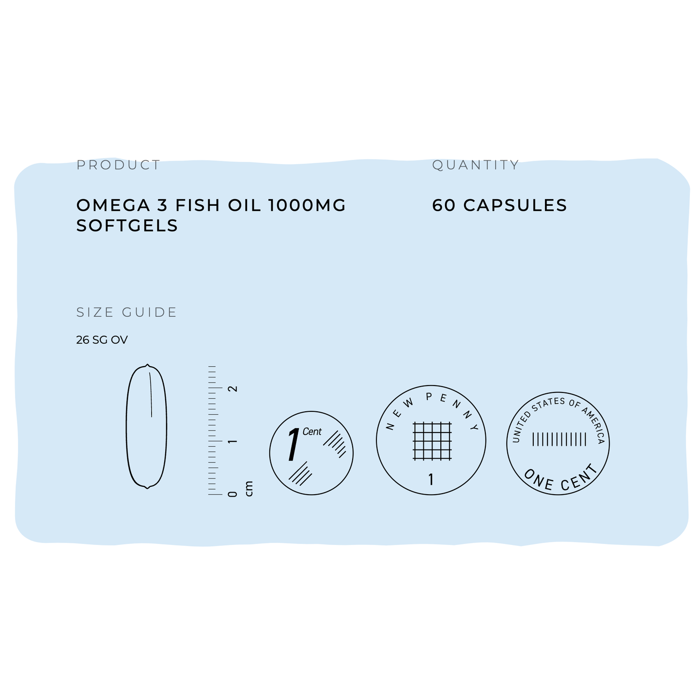 Omega 3 Fish Oil 1000mg Softgels - Natural Wellness Formula