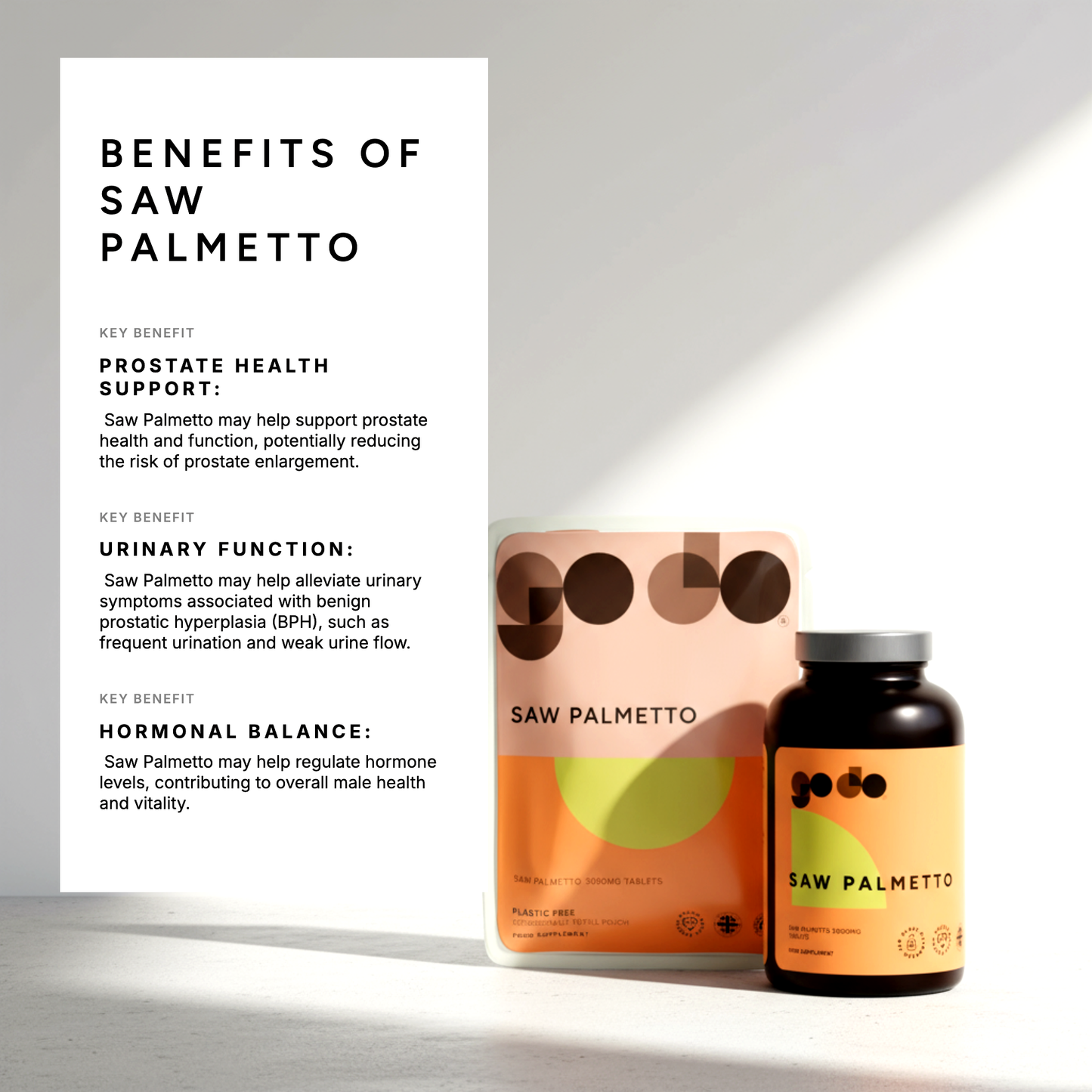 Prostate Health - Saw Palmetto Extract 3000mg Tablets
