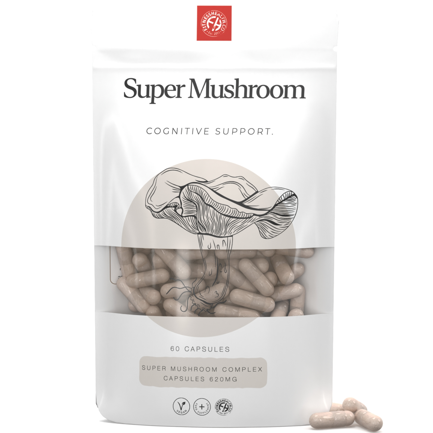 Super Mushroom Complex Capsules - Nootropic Blend
