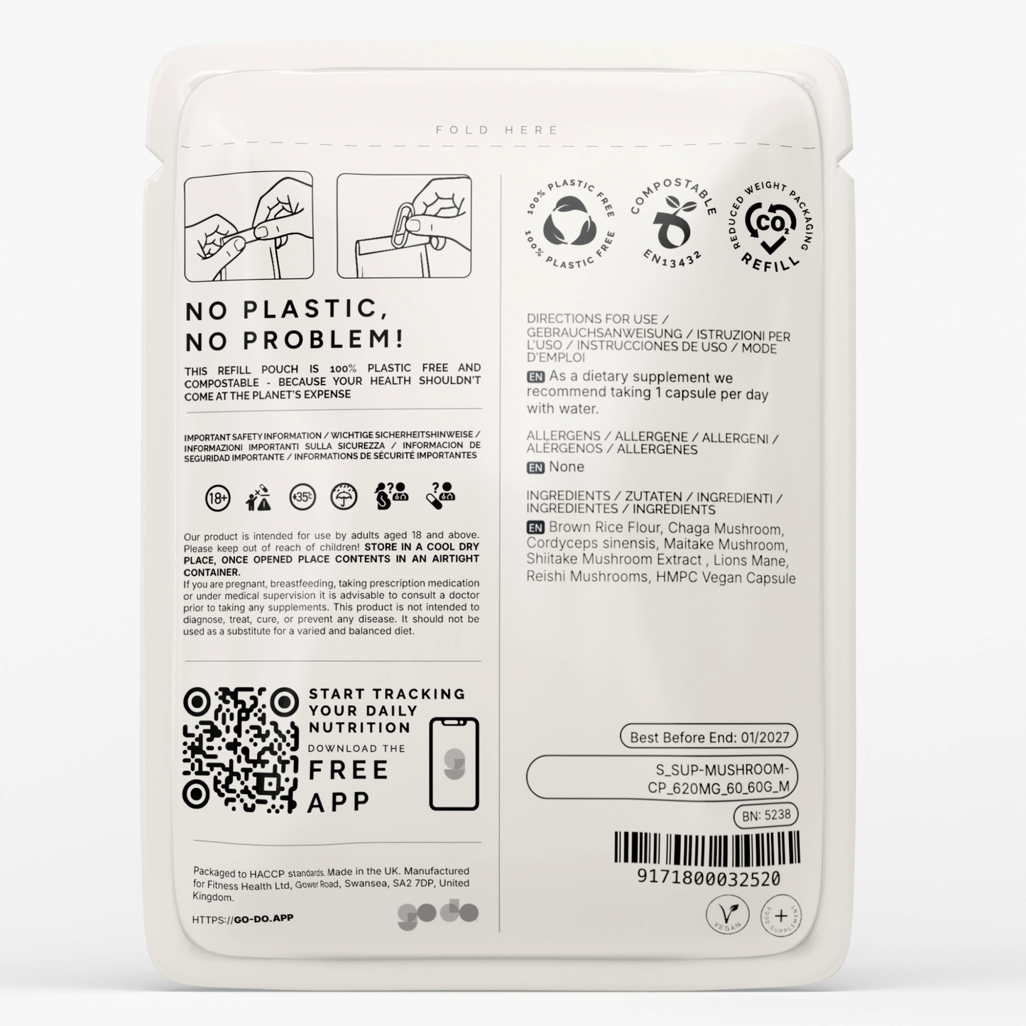 Super Mushroom Complex Capsules - Nootropic Blend