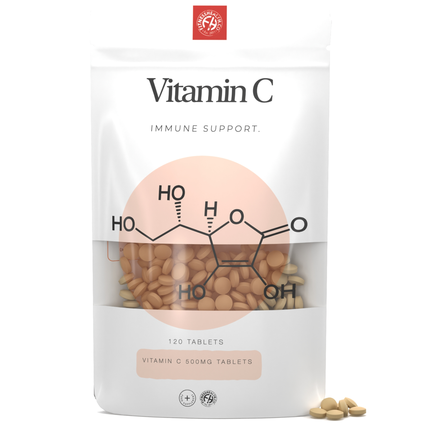 Vitamin C 500mg Tablets - Ascorbic Acid - Immune Support