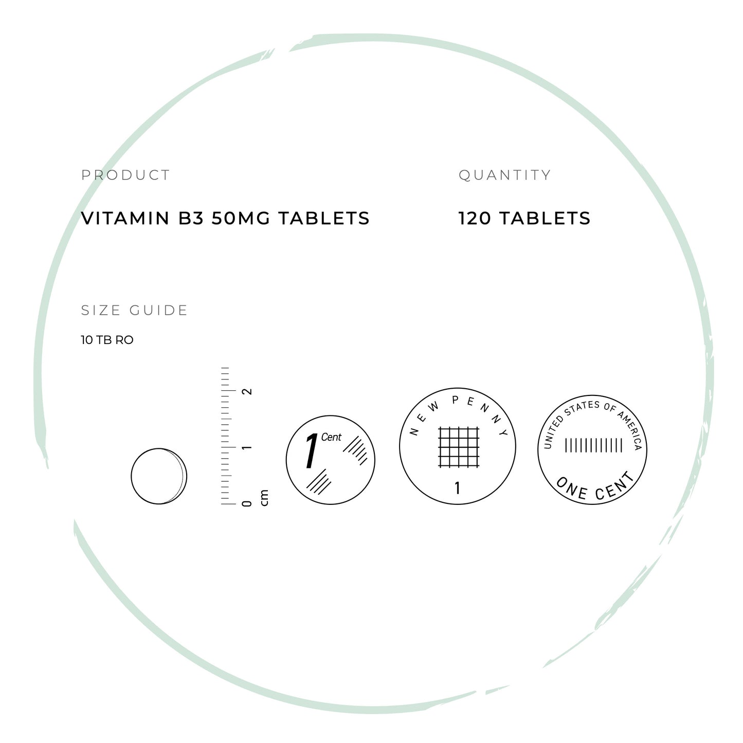 Vitamin B3 Nicotinamide Tablets - Niacin Non Flush