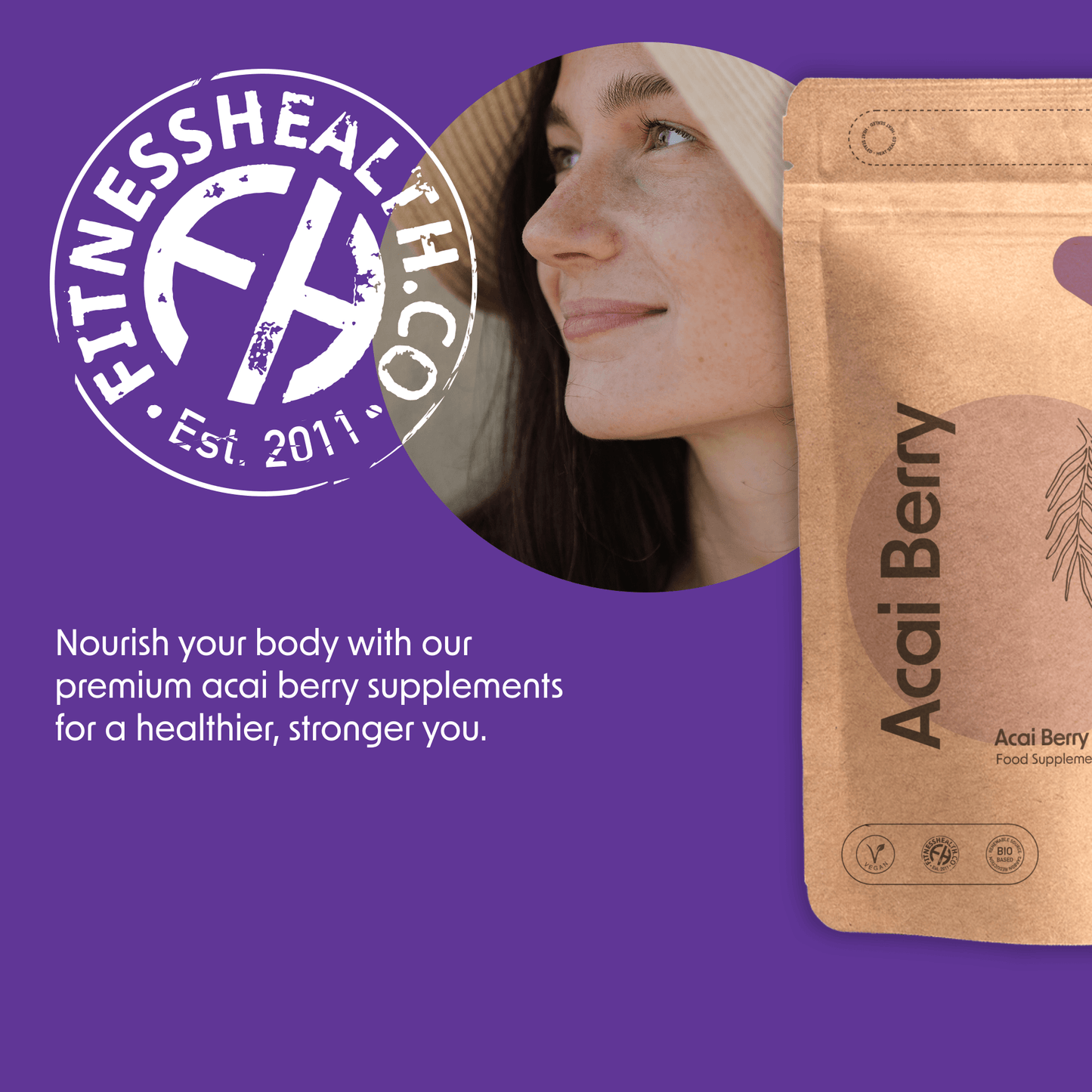 Acai Berry 3000MG High Strength Tablets - Fitness Health