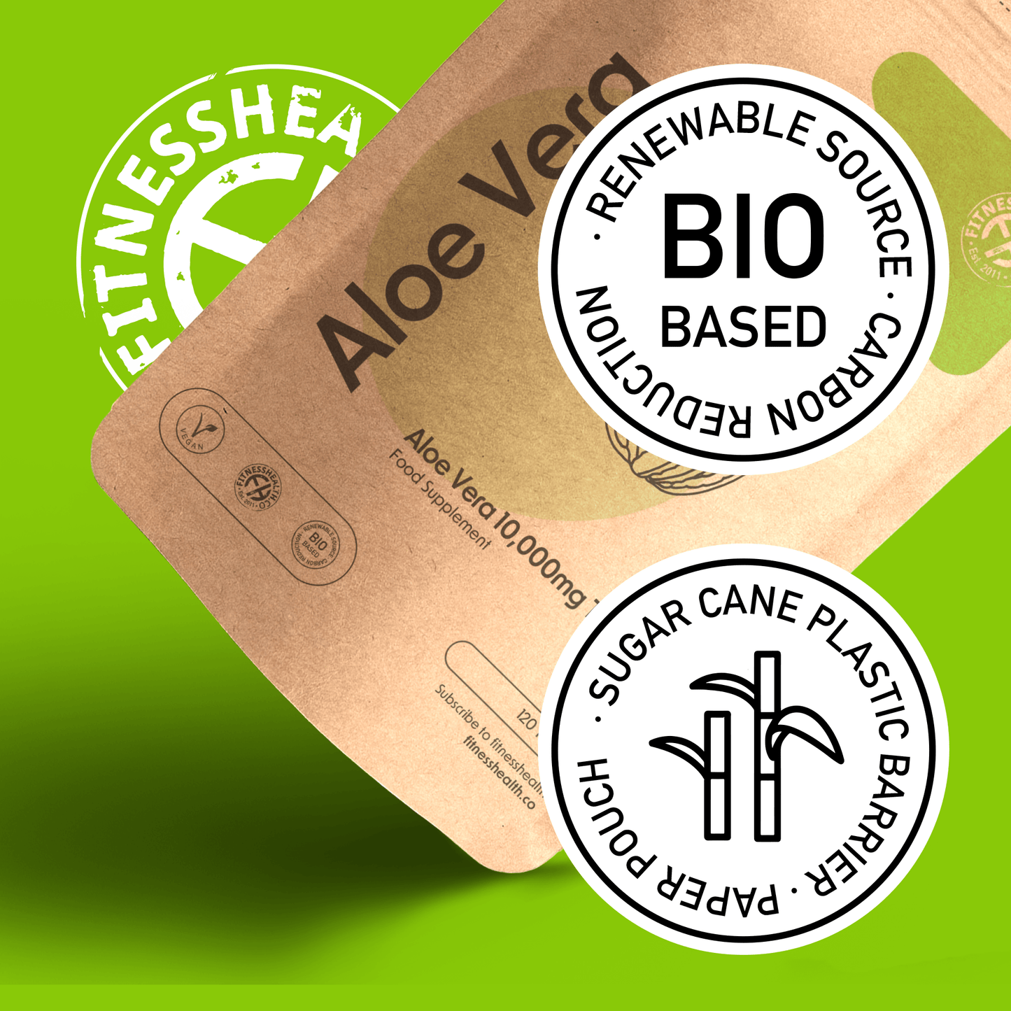 Aloe Vera Tablets 10000mg High Strength - Fitness Health