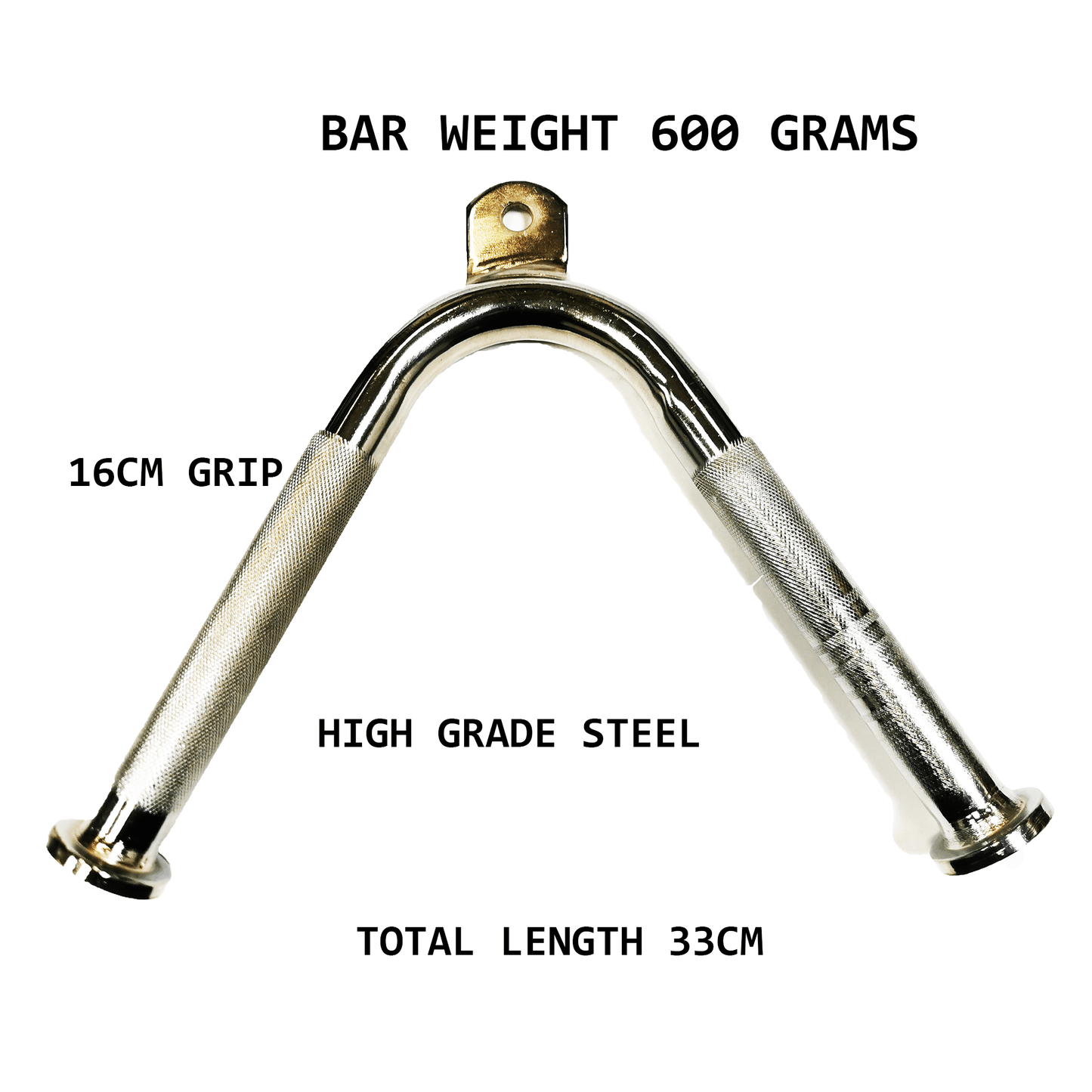 Angled Tricep Bar Multi Gym Cable Attachment - Fitness Health