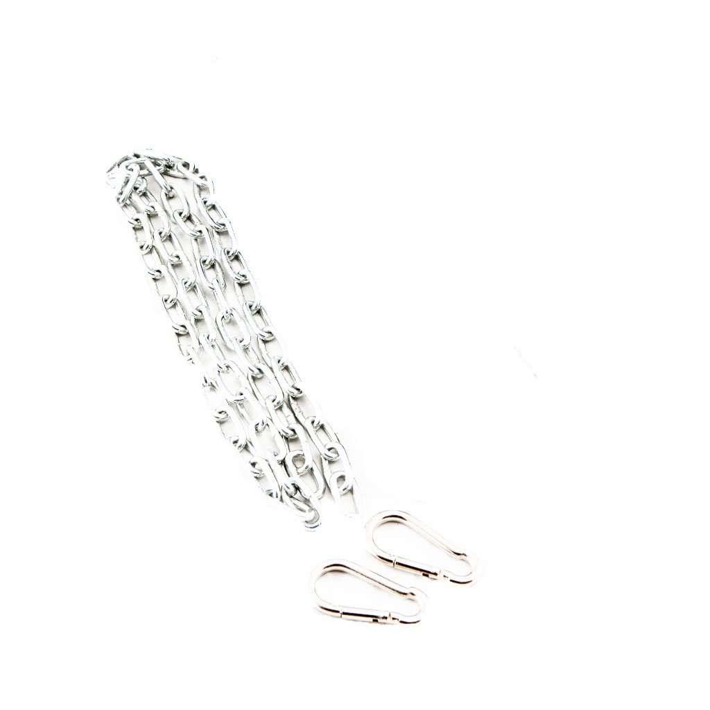 1 Meter Steel Chain with Carabiners - Battle Rope Anchor - Fitness Health