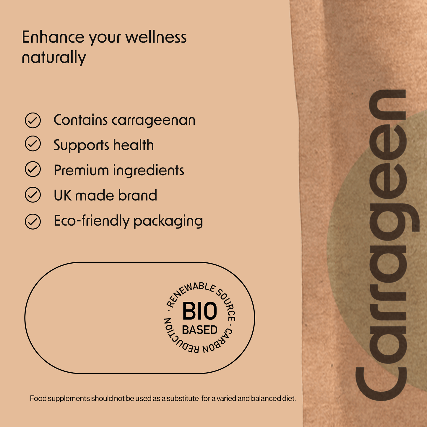 Carrageen Sea Moss Capsules 2000mg - Fitness Health