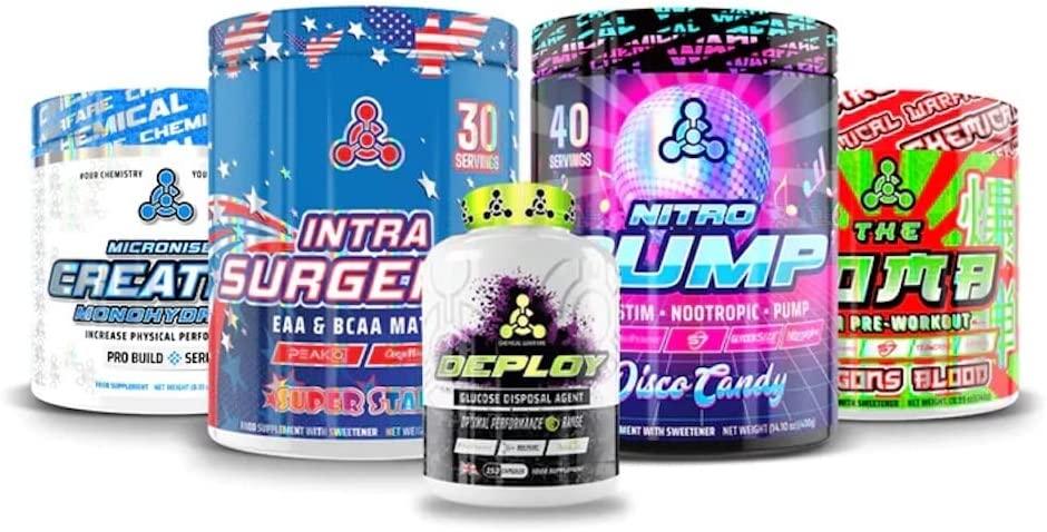 Chemical Warfare Nitro Pump 400g Super Stars - Fitness Health