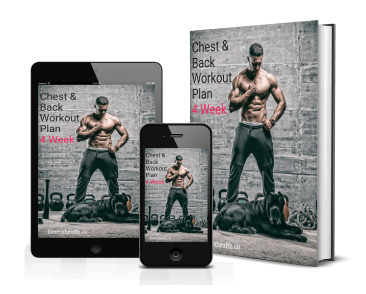 Chest & Back Workout Plan 4 Week Ebook Fitness Health