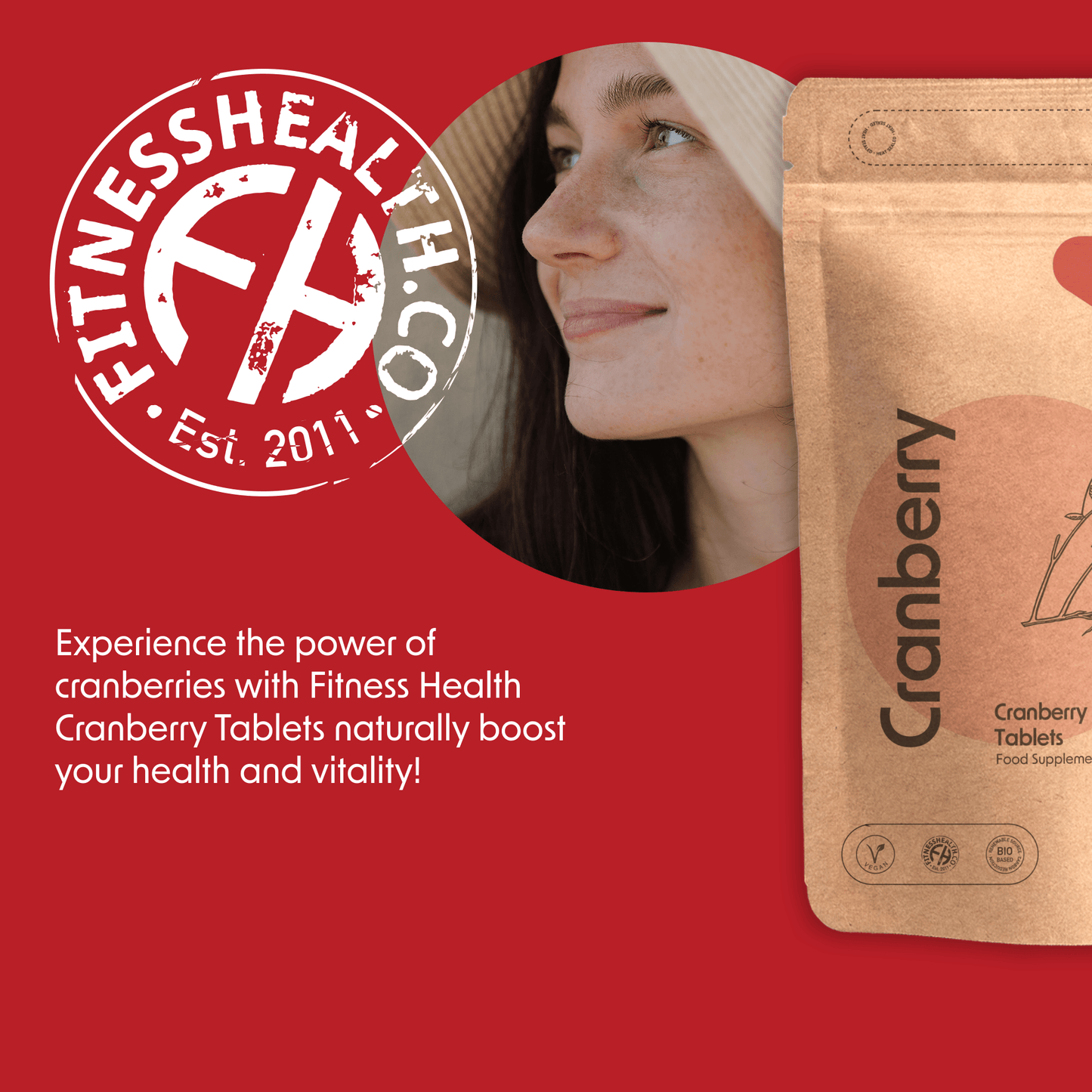 Cranberry Tablets 12000mg High Strength - Fitness Health
