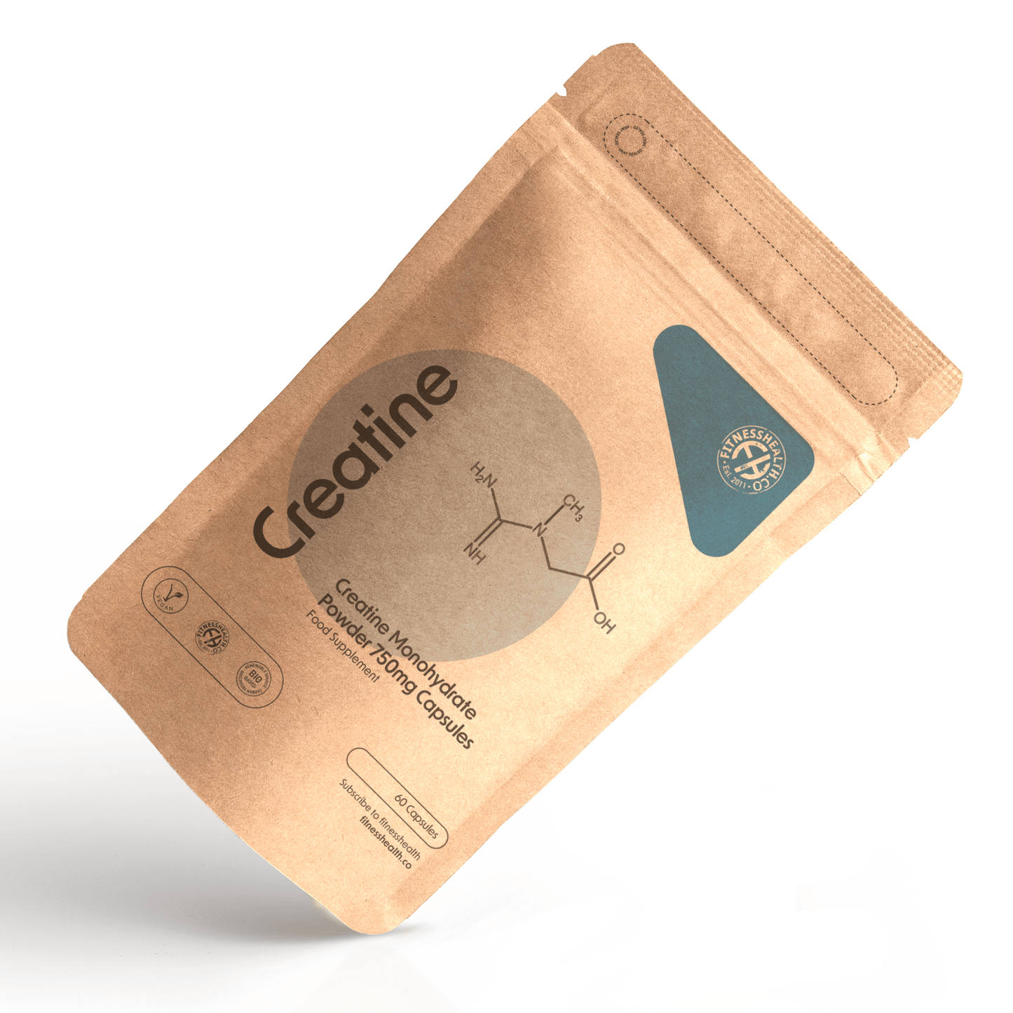 Creatine Monohydrate 750mg Capsules Vegan - Fitness Health
