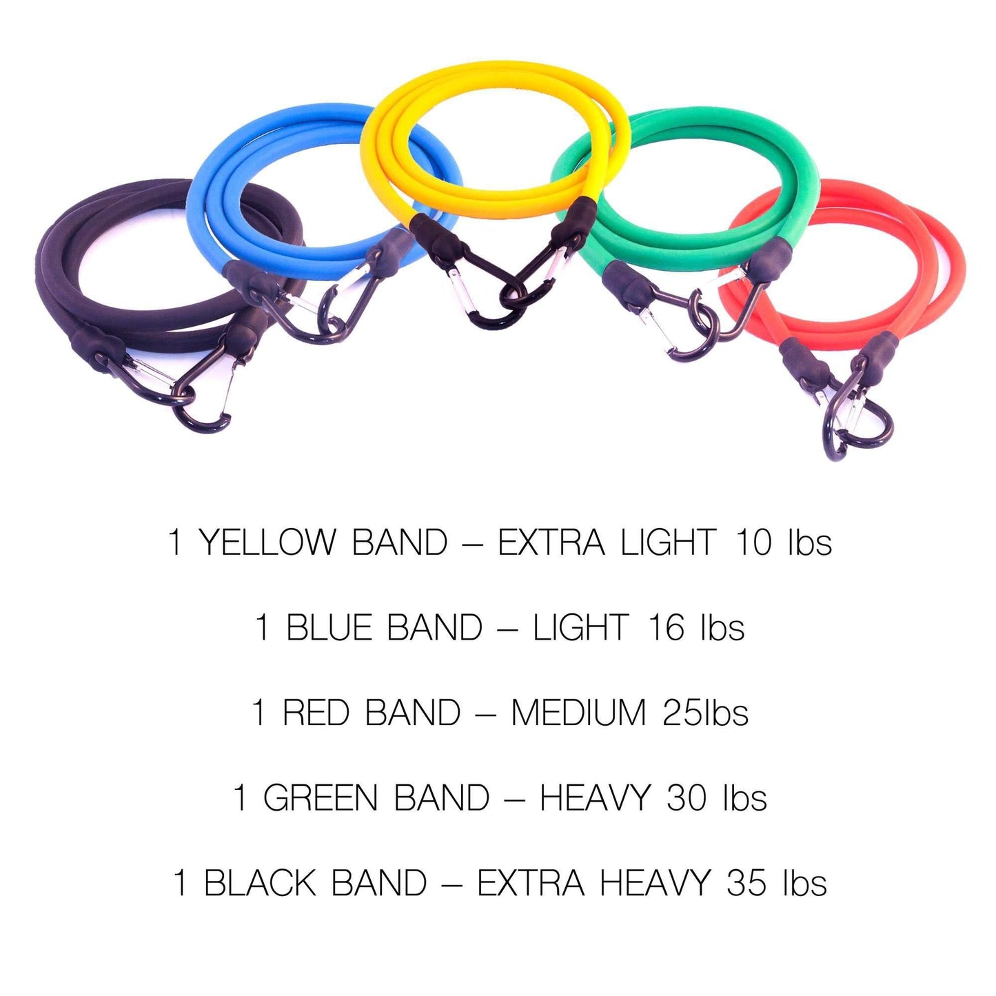 Exercise Band Set 11 pcs - FH Pro Advanced Resistance - Fitness Health