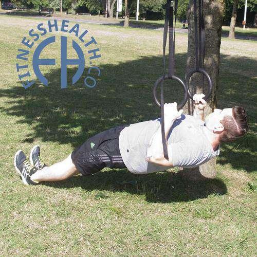 FH Gymnastic Rings Crossfit Equipment Suspension Home Gym System - Fitness Health