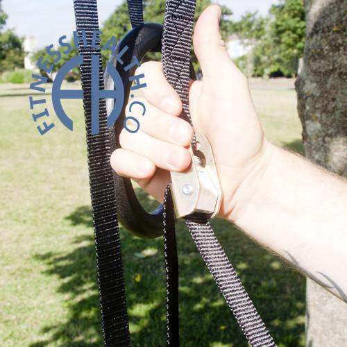 FH Gymnastic Rings Crossfit Equipment Suspension Home Gym System - Fitness Health