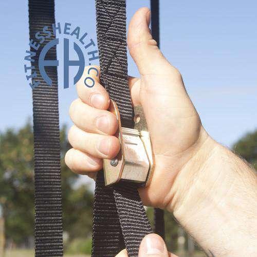 FH Gymnastic Rings Crossfit Equipment Suspension Home Gym System - Fitness Health