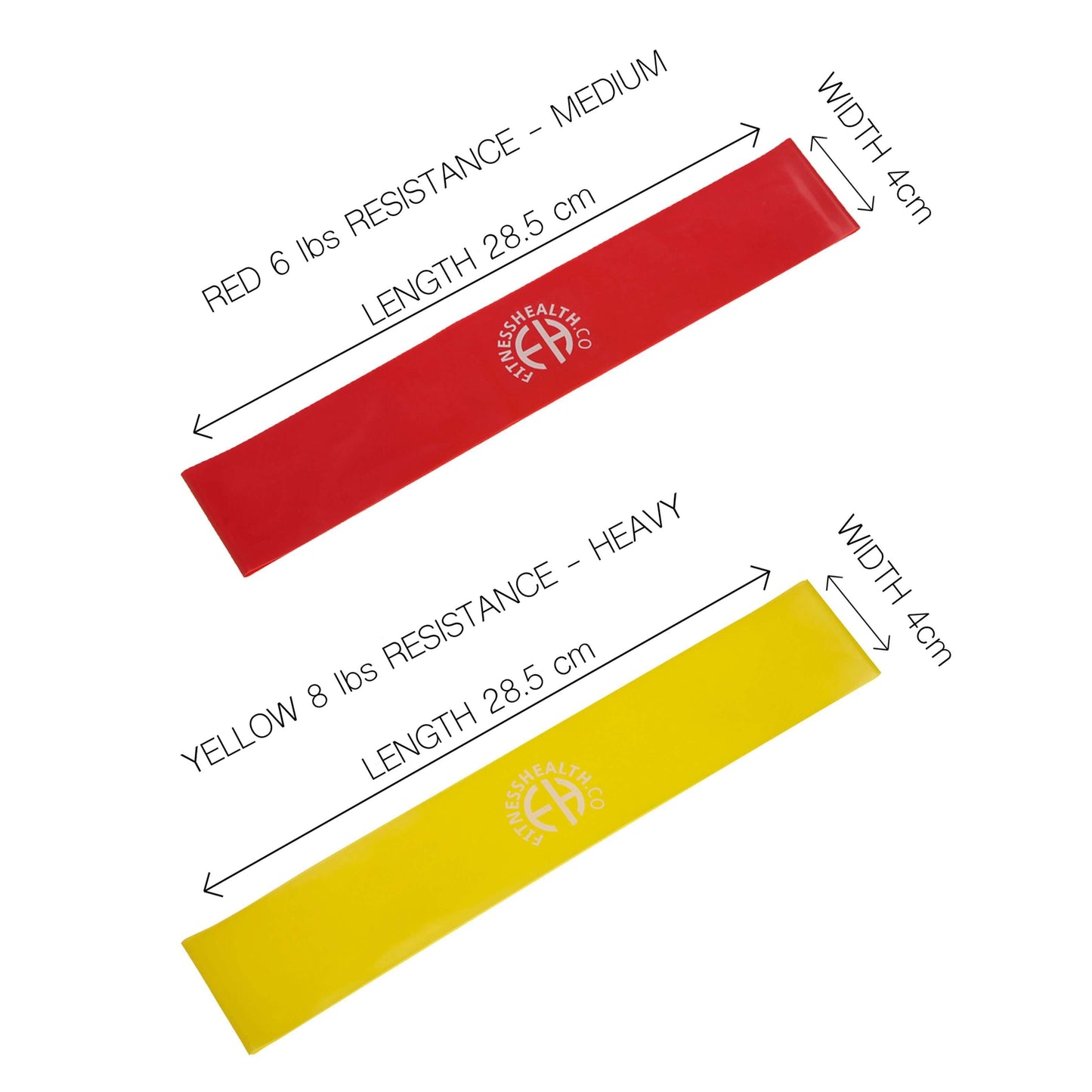 FH Leg Resistance Exercise Mini Loop Bands - Fitness Health 