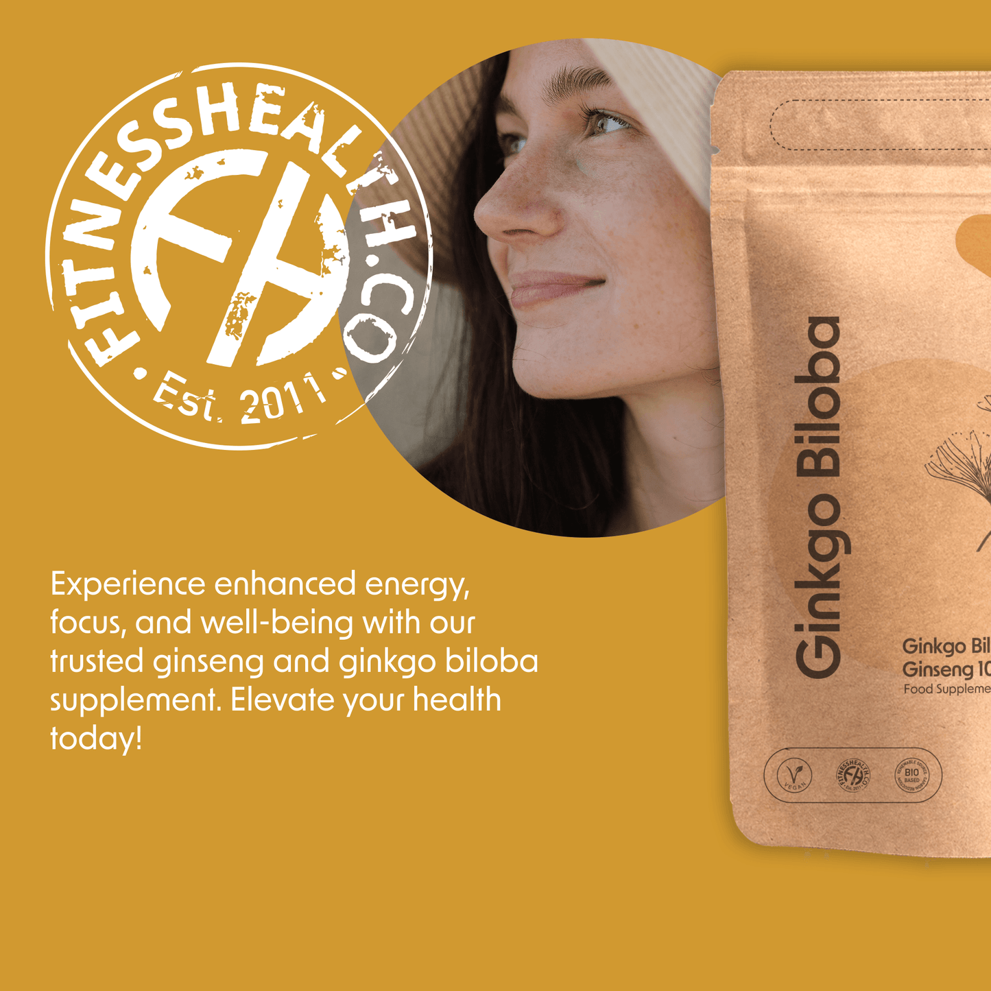 Ginkgo Biloba 3000mg with Ginseng 1000mg - Fitness Health