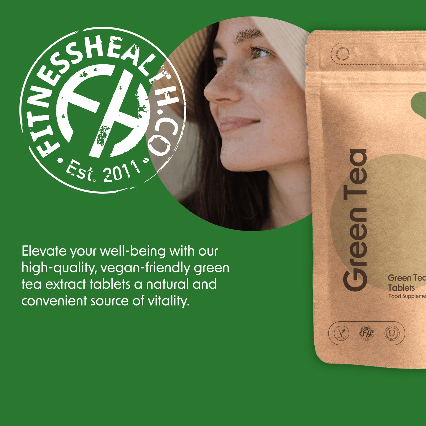 Green Tea Extract 2000mg High Strength Tablets - Fitness Health