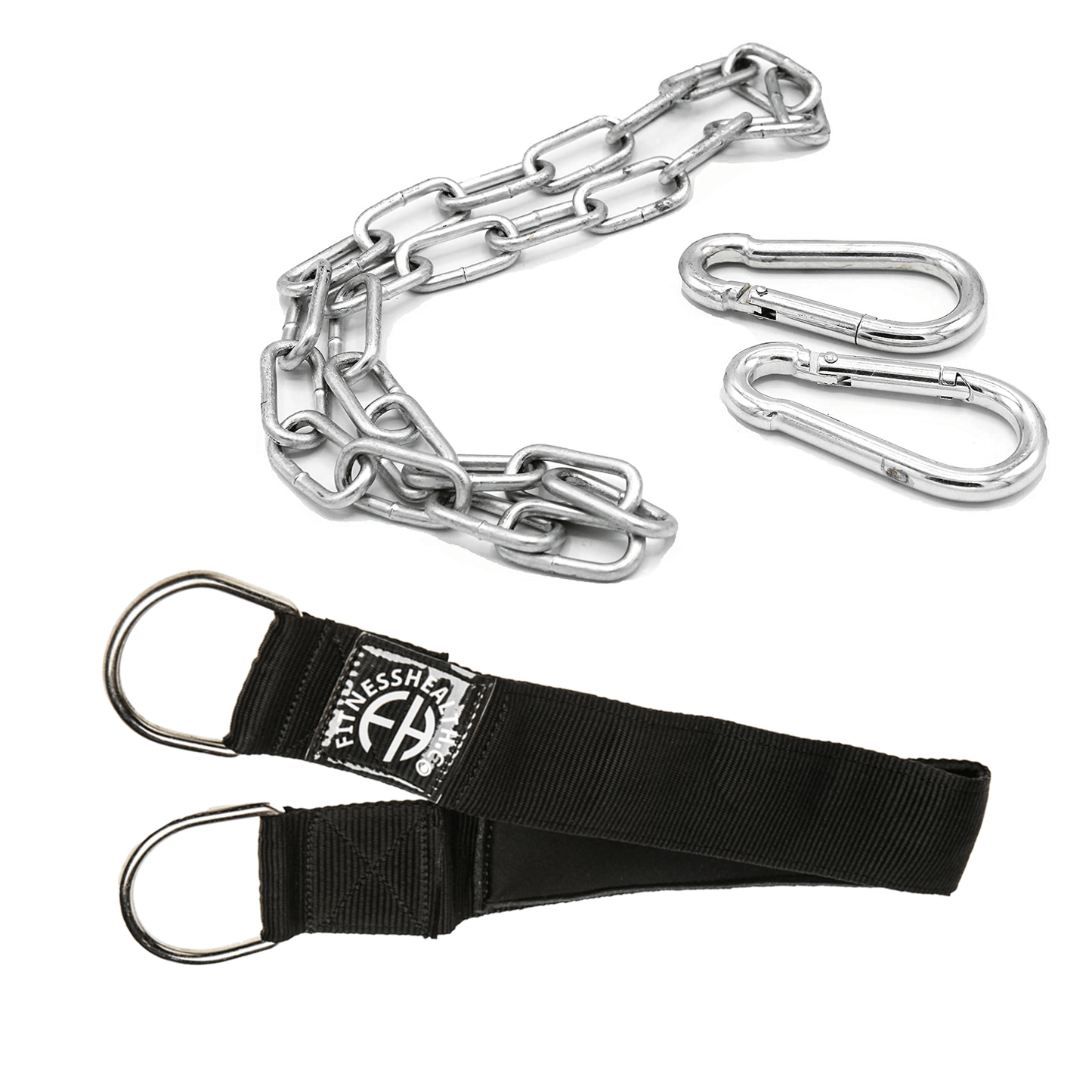 Gym Fitness Cable Attachment Tricep Rope Dip Chain Set (Pack of 5) - Fitness Health